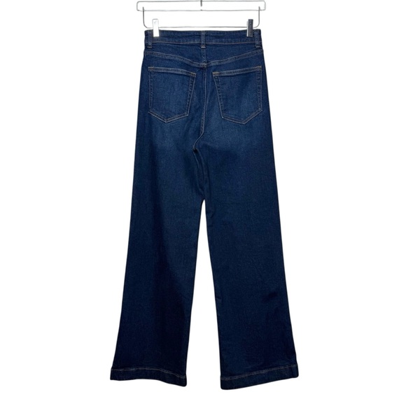 Reformation Bex Super Stretch High Rise Wide Leg Wheelet Wash Jeans Sz 27 - Picture 10 of 12